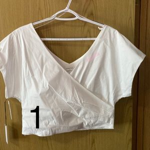 White, Cropped, Babaton top